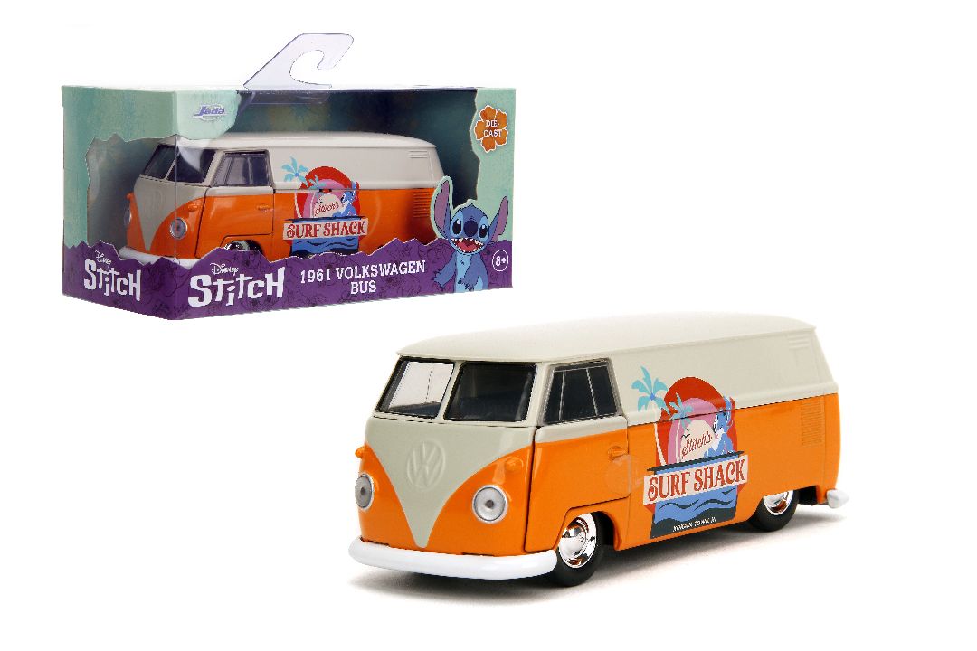 Jada 1/32 "Hollywood Rides" - Disney 1961 VW Bus (Stitch Theme)