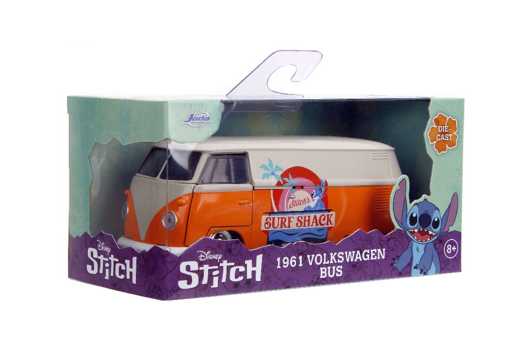 Jada 1/32 "Hollywood Rides" - Disney 1961 VW Bus (Stitch Theme)