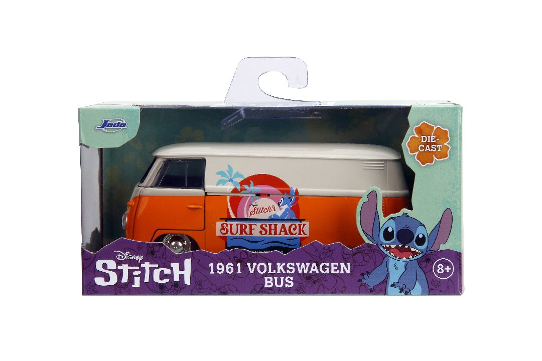 Jada 1/32 "Hollywood Rides" - Disney 1961 VW Bus (Stitch Theme)