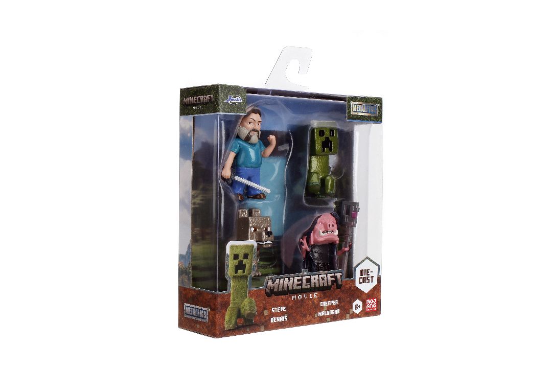 Jada 2.5" Metalfigs - Minecraft 4-Pack