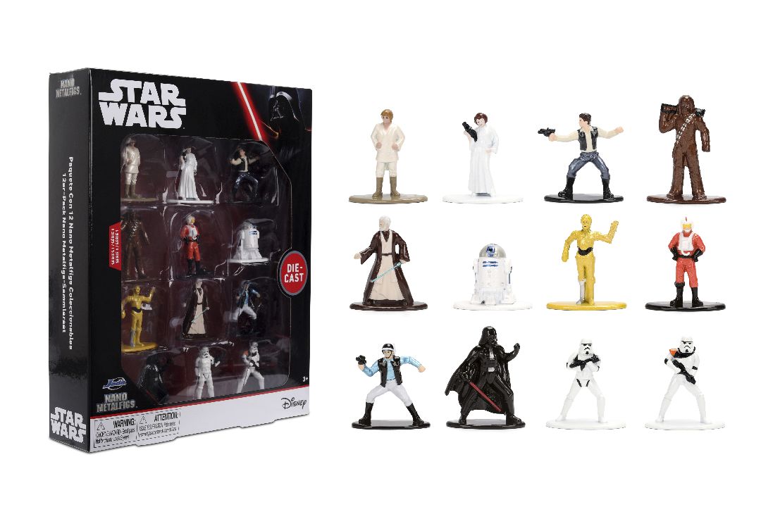 Jada 1.65" Nano Metalfigs Star Wars: 12-Pack W1 Jada 1.65" Nano Metalfigs Star Wars: 12-Pack W1