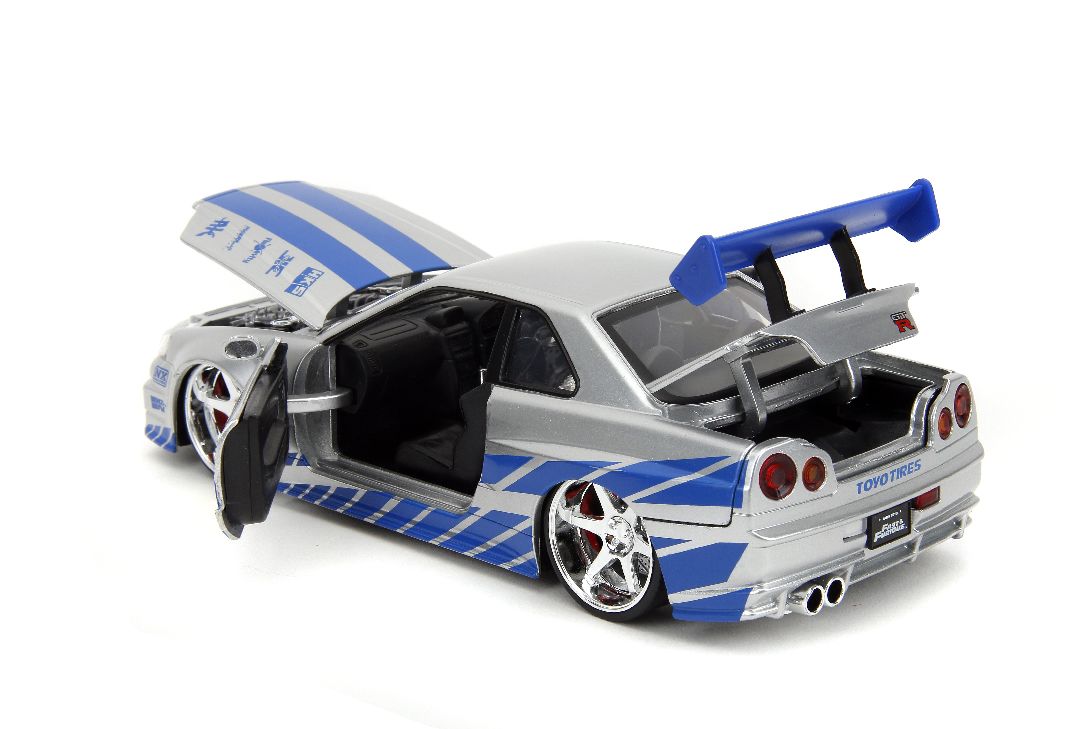 Jada 1/24 "Fast & Furious" Brian's Nissan Skyline GT-R (R34)