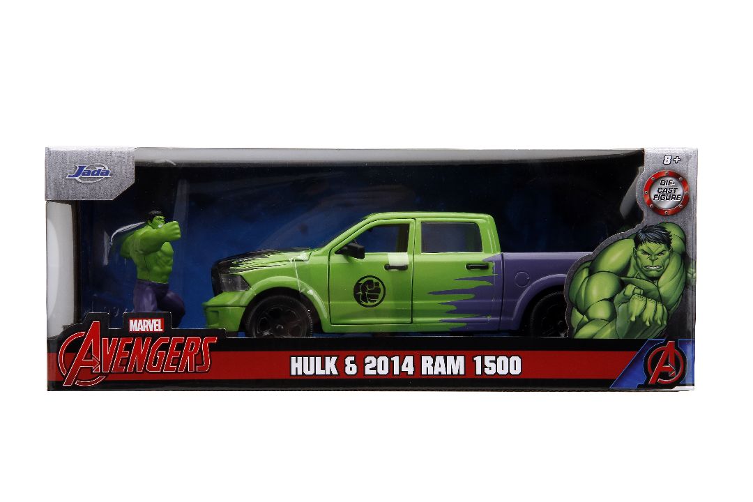 Jada 1/24 "Hollywood Rides" 2014 Ram 1500 Pickup with Hulk