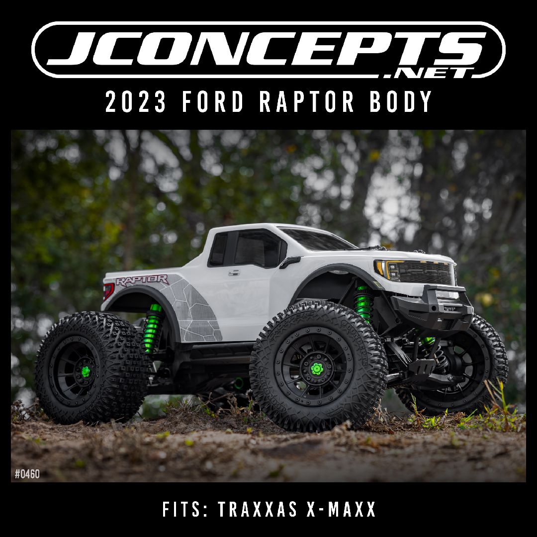 JConcepts 2023 Ford Raptor, pre-cut (Fits - Traxxas X-Maxx)