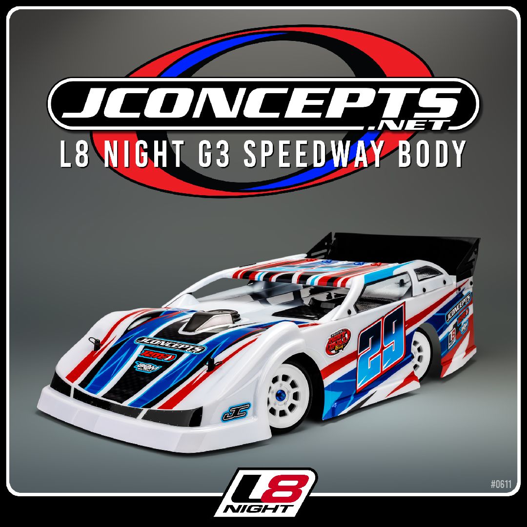 JConcepts L8 Night G3 speedway body