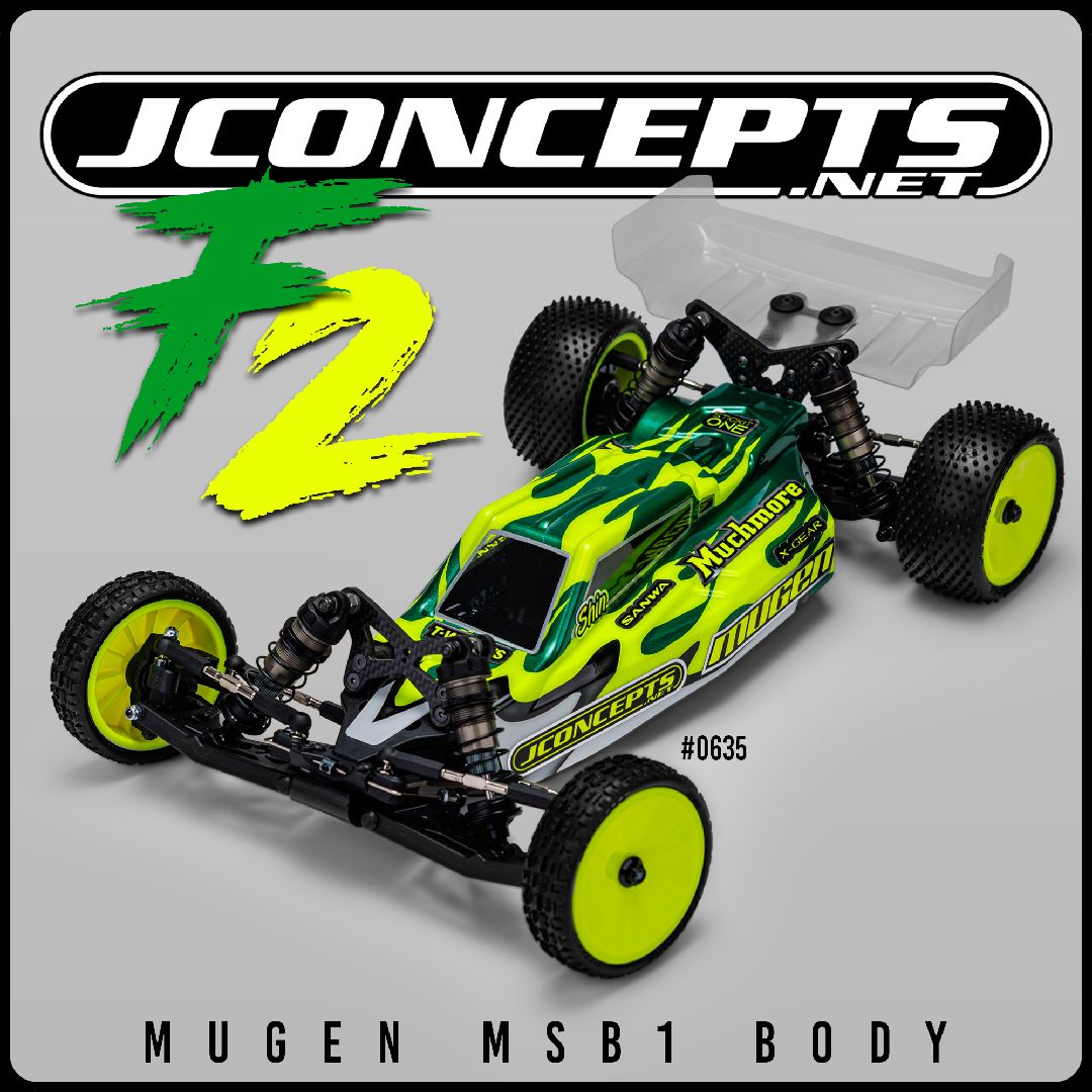 JConcepts F2 - Mugen MSB1 body w/carpet | turf | dirt wing