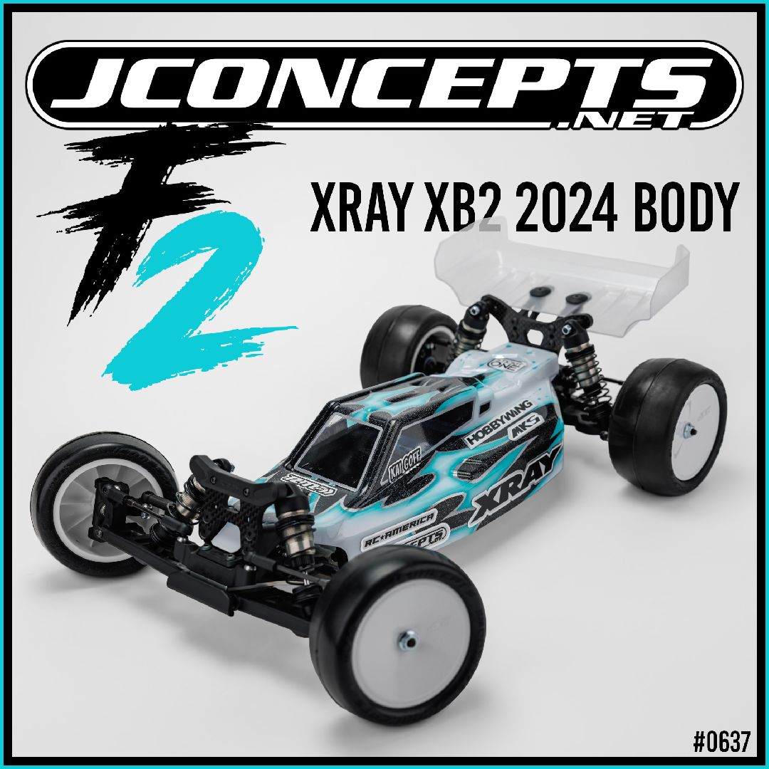 JConcepts F2 - XRAY XB2 2024 w/carpet | turf | dirt wing