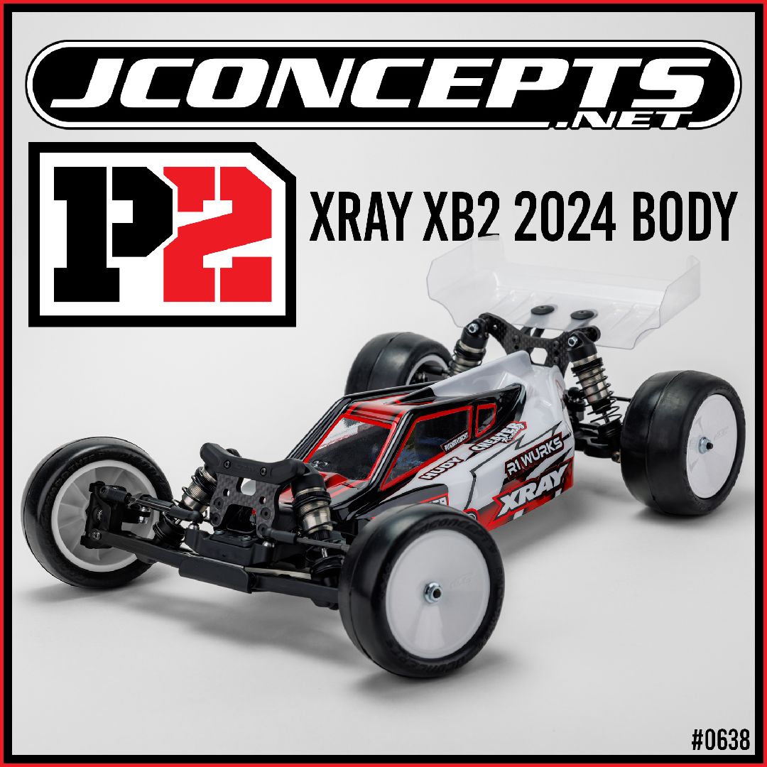 JConcepts P2 - XRAY XB2 2024 w/carpet | turf | dirt wing