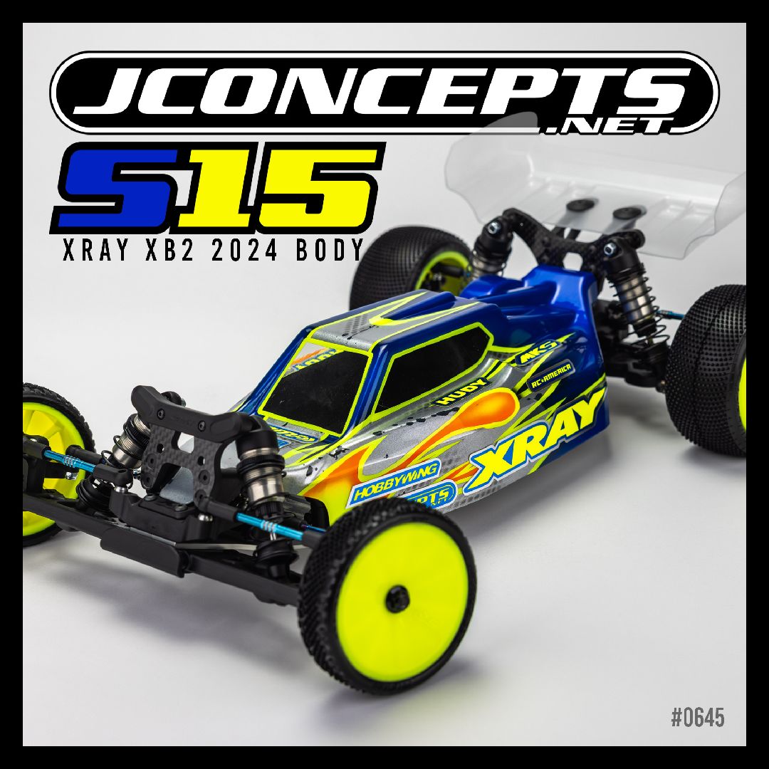 JConcepts S15 - XRAY XB2 2024 w/carpet | turf | dirt wing