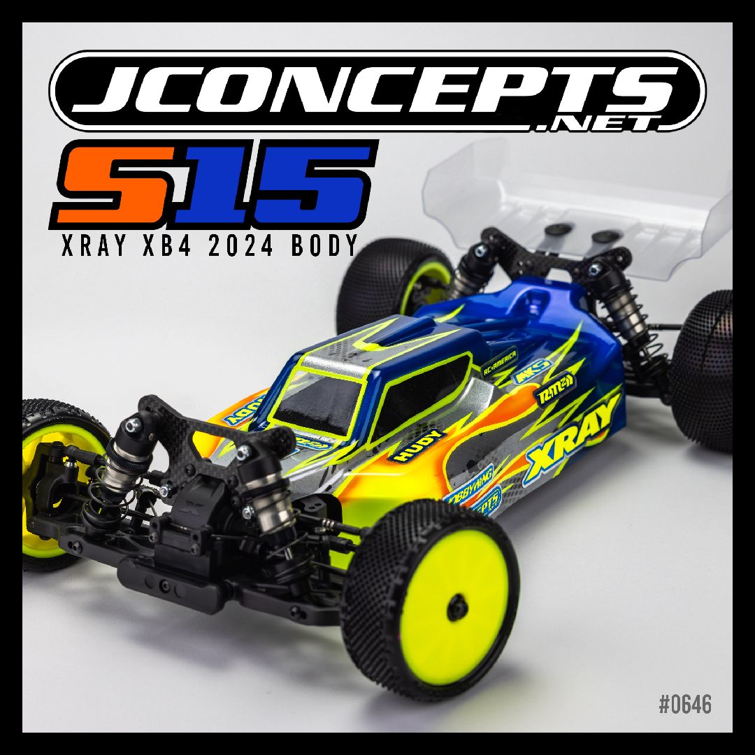 JConcepts S15 - XRAY XB4 2024 w/carpet | turf | dirt wing