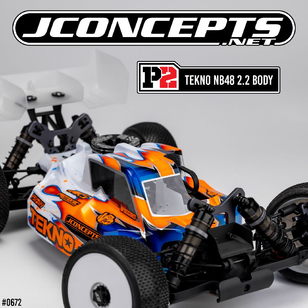 JConcepts P2 - Tekno NB48 2.2 buggy body, lightweight