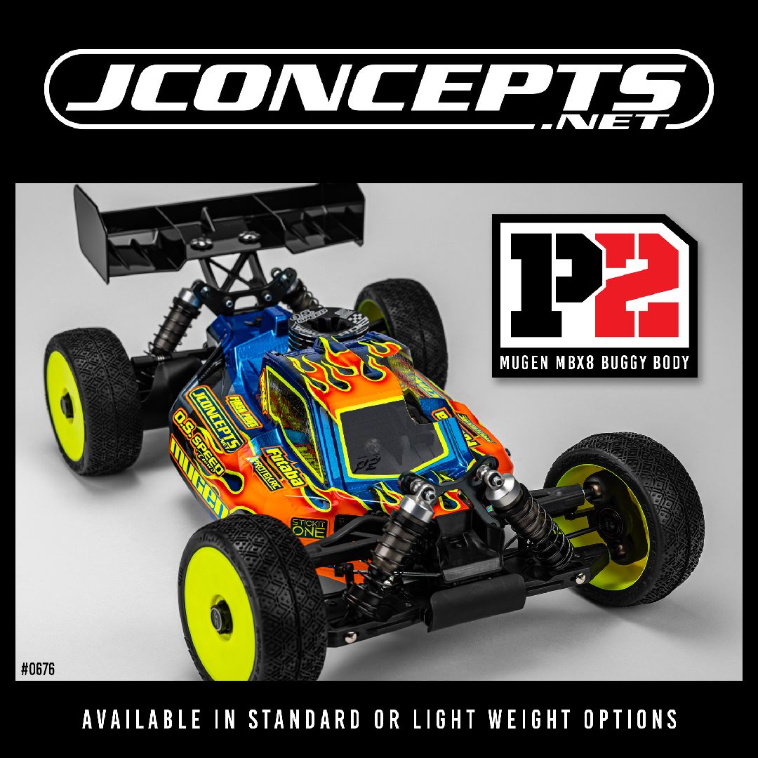 JConcepts P2 - Mugen MBX8 buggy body (Fits – Mugen MBX8)