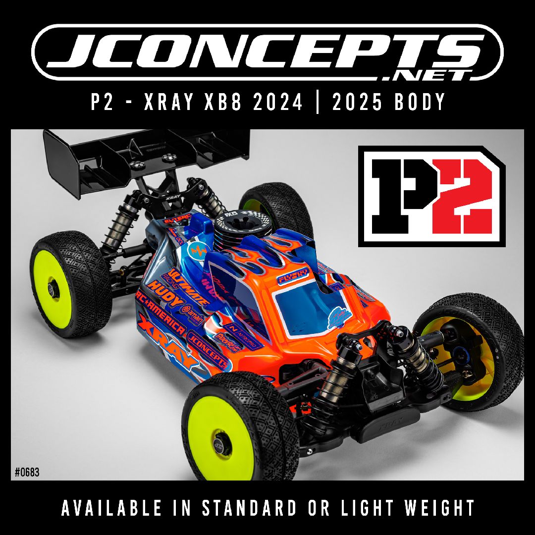 JConcepts P2 - XRAY XB8 2024 | 2025 body, lightweight