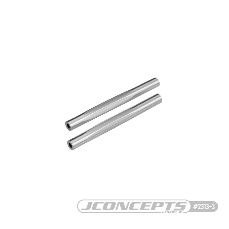 JConcepts - RC10 diamond wing tubes, silver - 2pc.