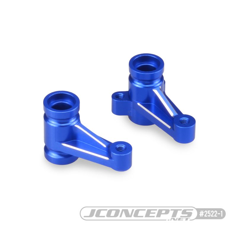 JConcepts B74 | B74.1 Aluminum steering bell-crank, blue - set (Fits - B74 | B74.1)