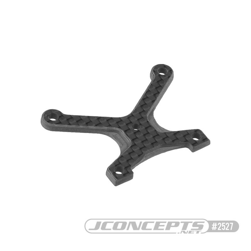 JConcepts B74 | B74.1 Carbon Fiber front top deck, ribbed and chamfered (Fits - B74 | B74.1)