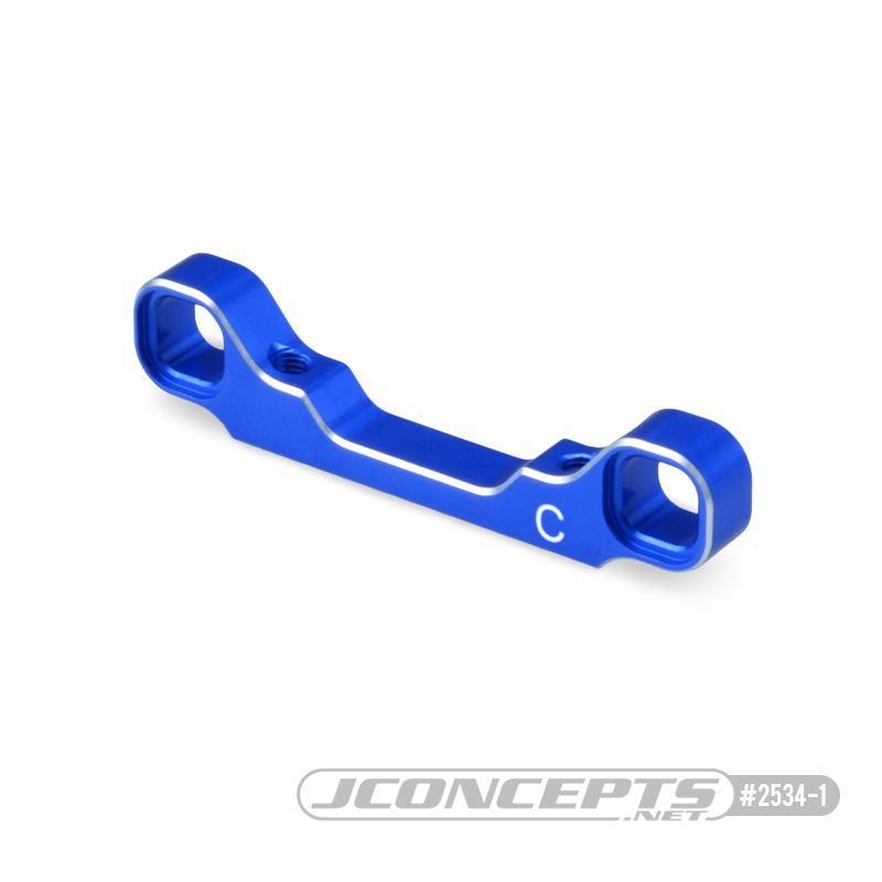 JConcepts B74 | B74.1 Aluminum C-plate, blue (Fits - B74 | B74.1)