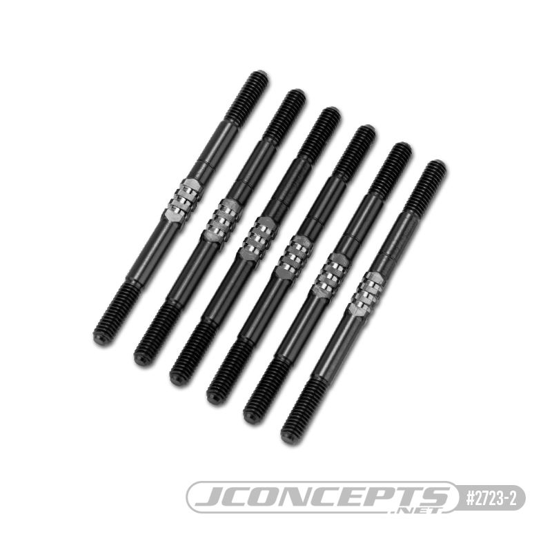 JConcepts XRAY XB2 2024 Titanium turnbuckle set– stealth black - Click Image to Close