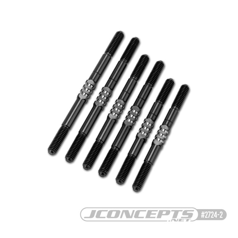 JConcepts XRAY XB4 2024 Titanium turnbuckle set– stealth black