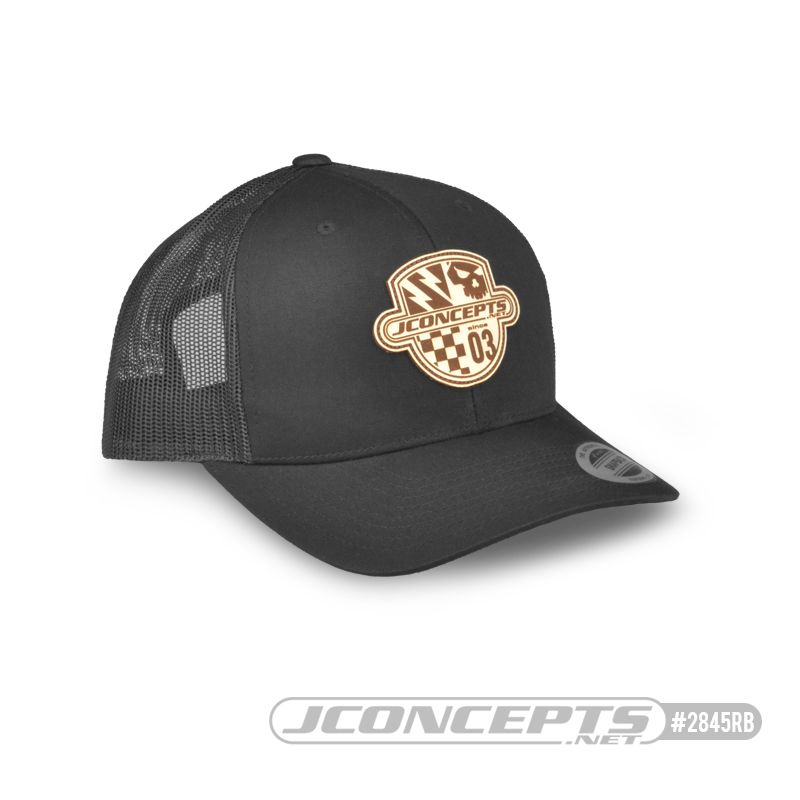 JConcepts Destination hat - round bill, mesh, snap-back design - Black