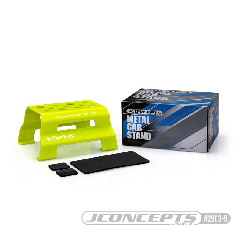 JConcepts Metal Car Stand (1/10 and 1/8 vehicles) - Yellow