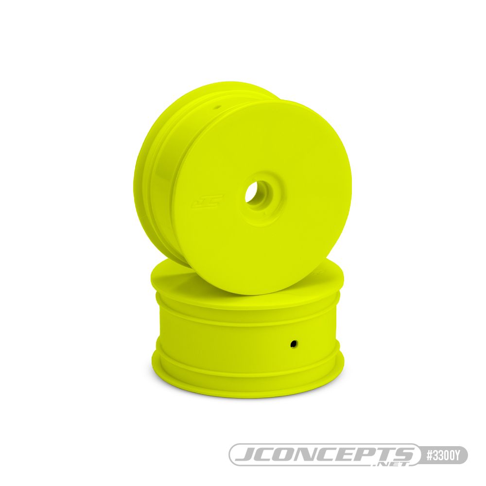 JConcepts Mono - RC10T narrow front wheel (yellow) - 2pc