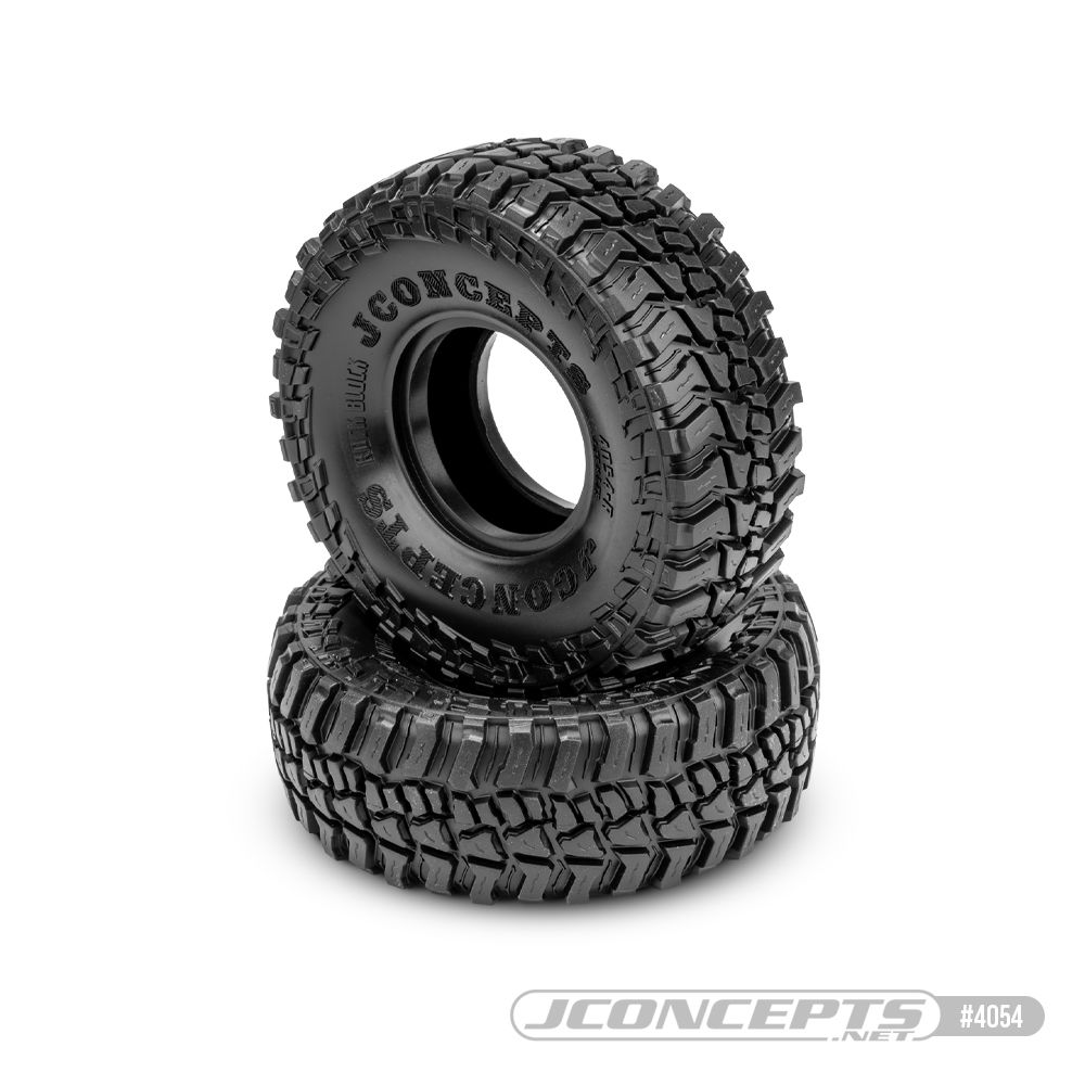 JConcepts Rock Block green com Class 2, 1.9"scaler tire 4.75"OD