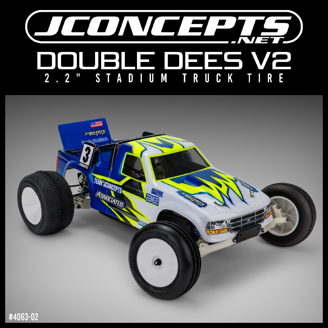 JConcepts Double Dees V2 - green compound (2.2" stadium truck)