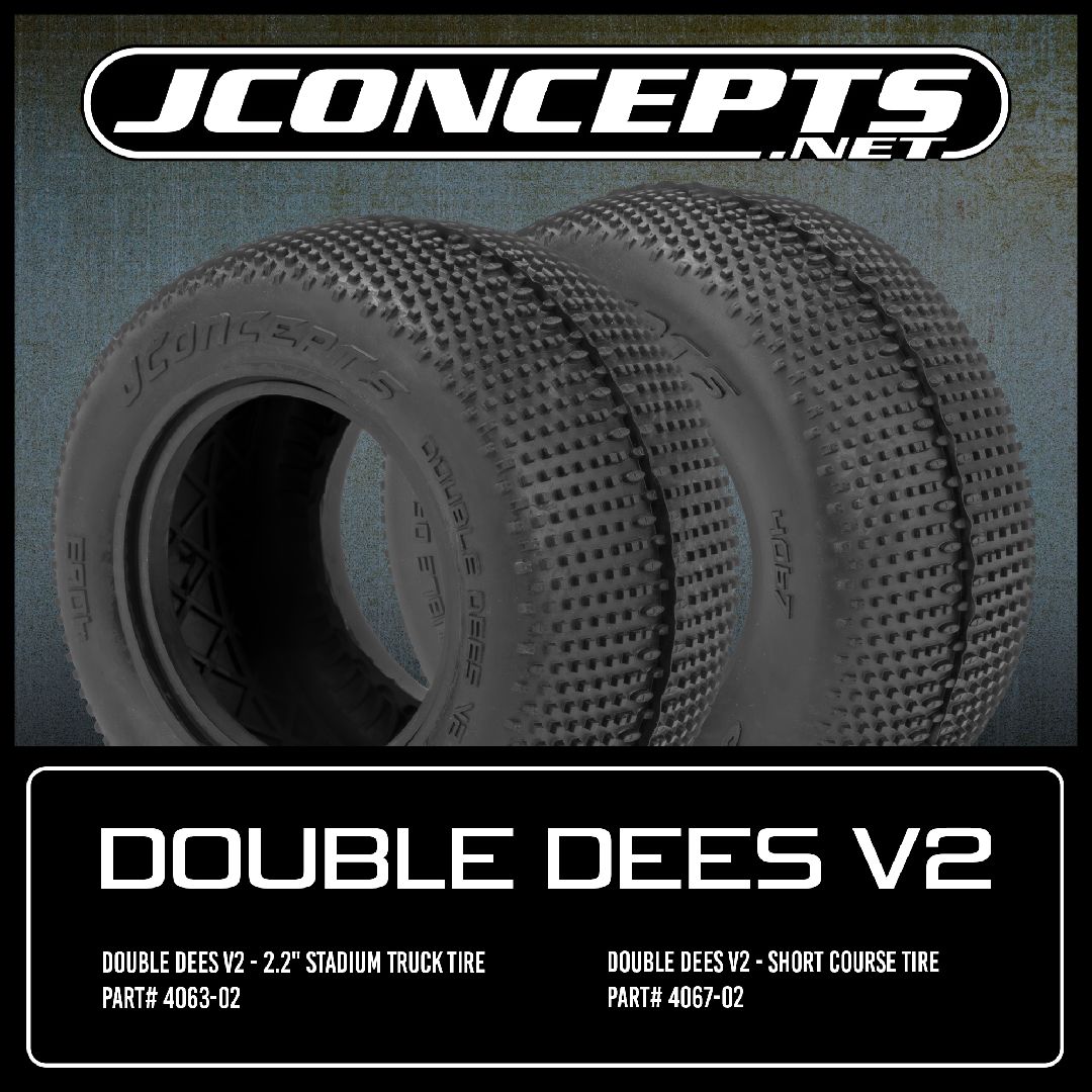 JConcepts Double Dees V2 - green compound (2.2" stadium truck)