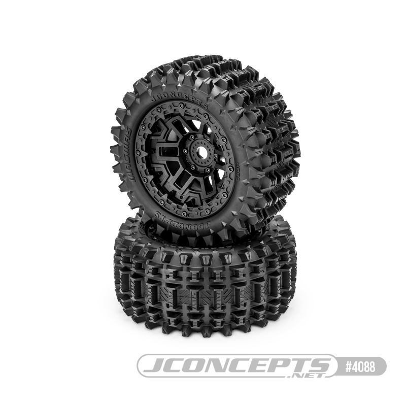 JConcepts Magma - pre-mounted on #3450B wheels (Fits - Traxxas Sledge / Kraton 6s)