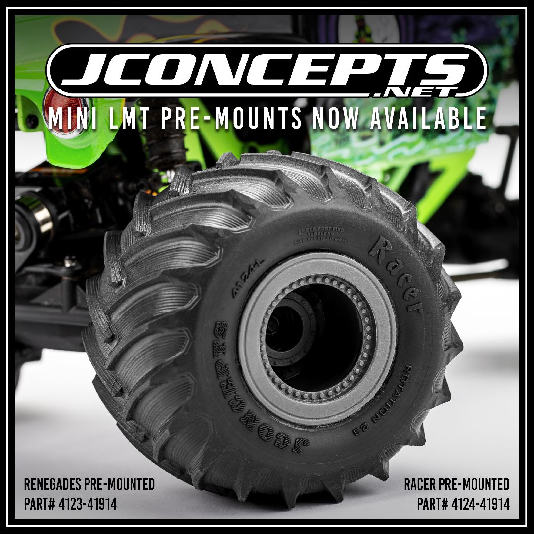 JConcepts Renegades - pre-mounted (Losi Mini LMT)