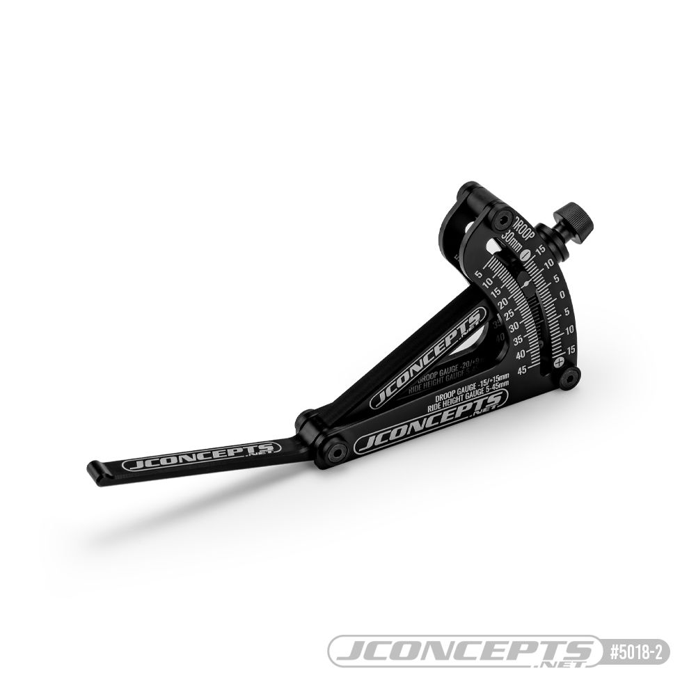 JConcepts floating ride-height & droop gauge, black