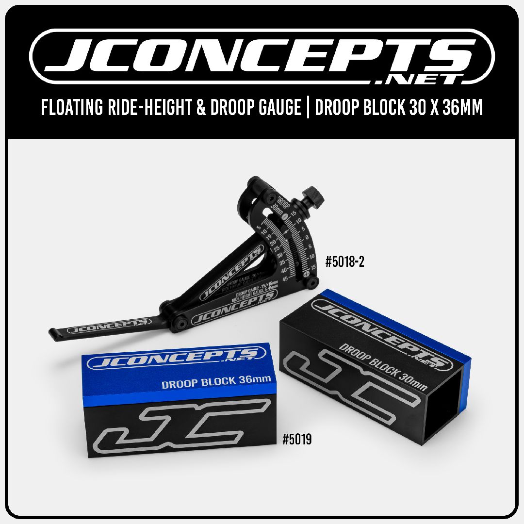 JConcepts floating ride-height & droop gauge, black