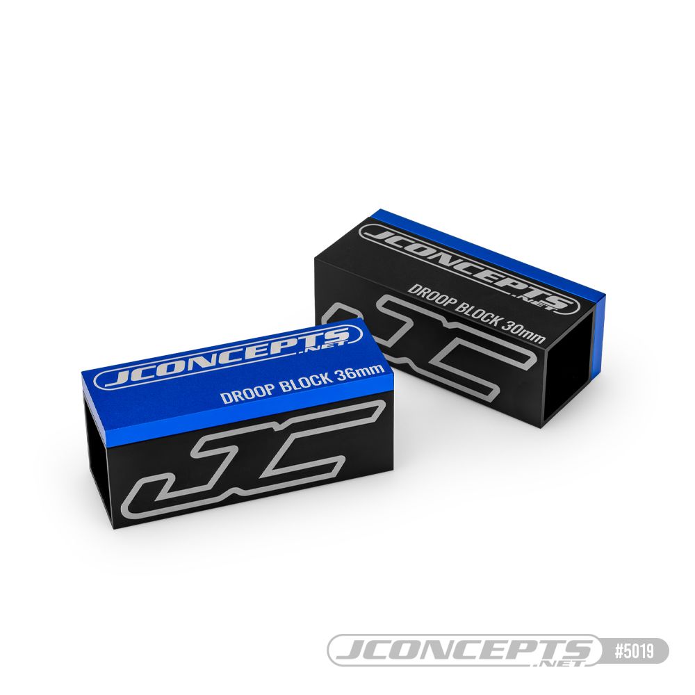 JConcepts droop block 30 x 36mm, black | blue