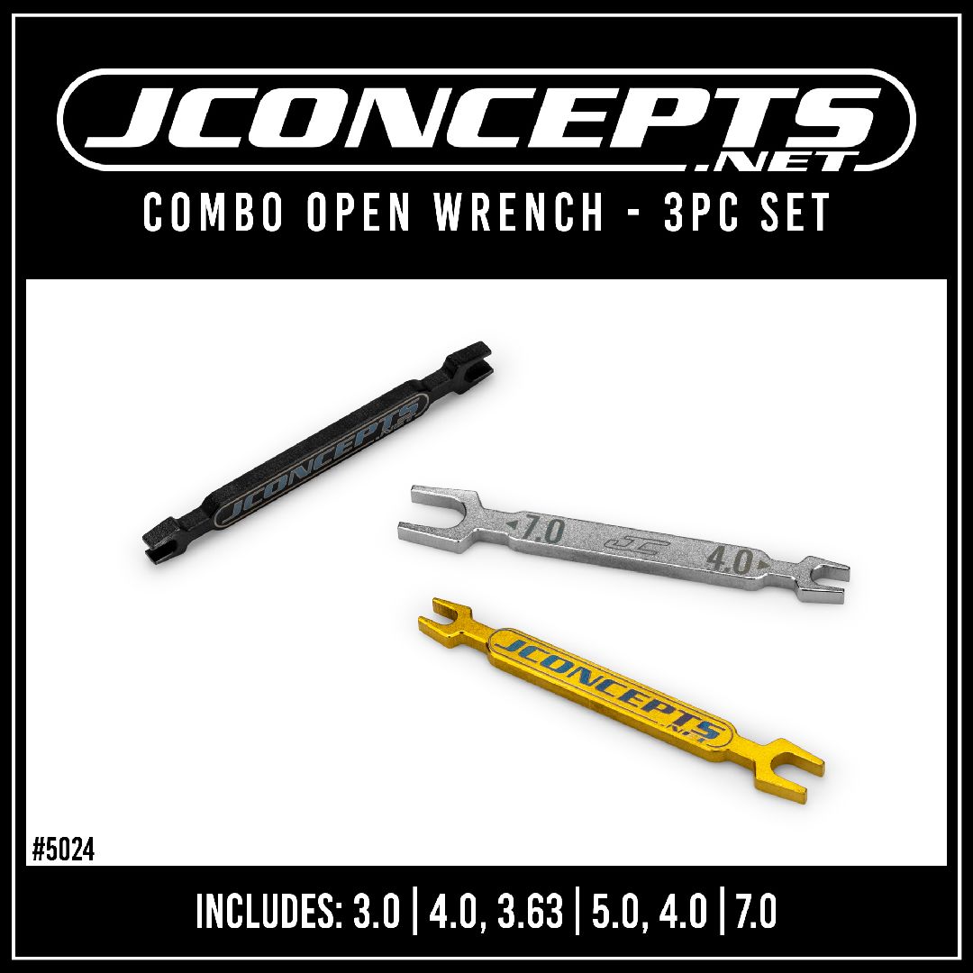 JConcepts combo open wrench set - 3pc