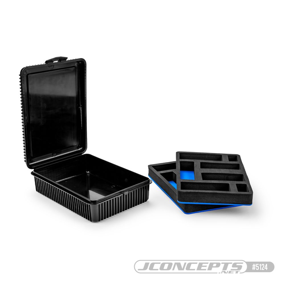 JConcepts 1/8 double decker spring box w/foam inserts - black