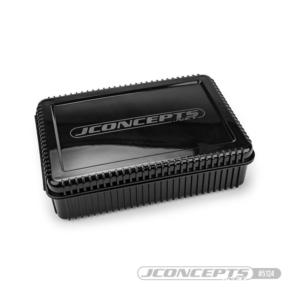 JConcepts 1/8 double decker spring box w/foam inserts - black