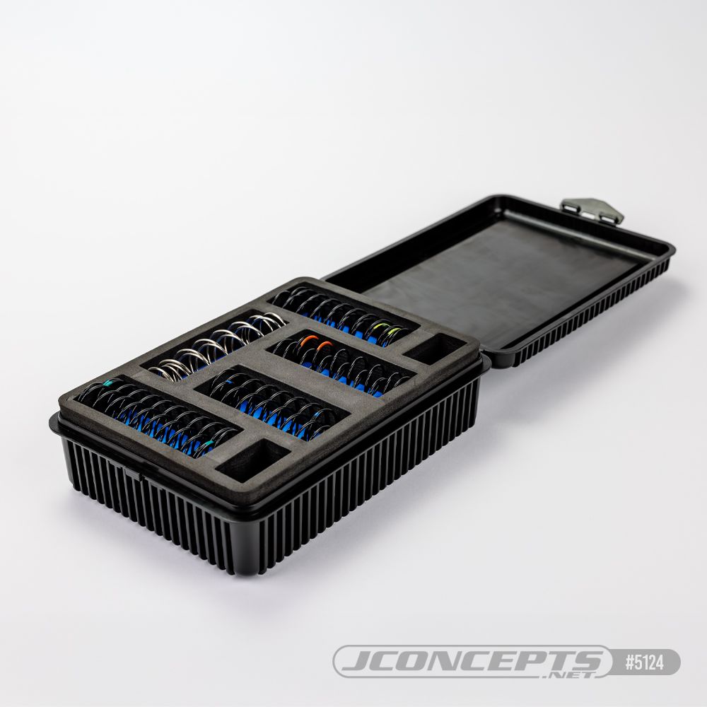 JConcepts 1/8 double decker spring box w/foam inserts - black