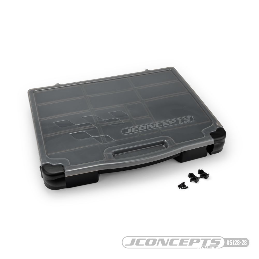 JConcepts parts box, black / smoke gray