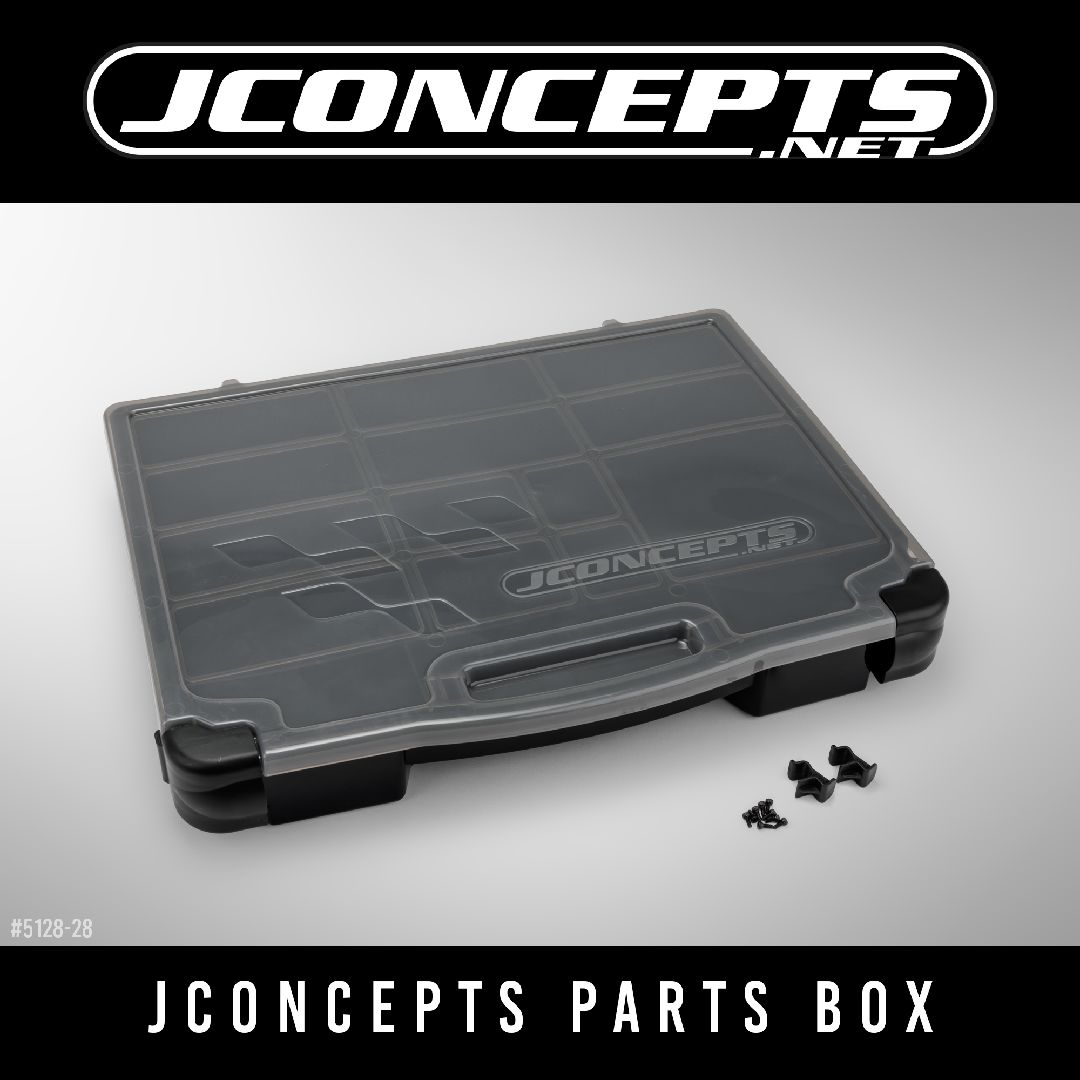 JConcepts parts box, black / smoke gray