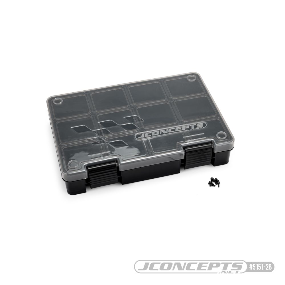 JConcepts hardware storage box, black/smoke gray