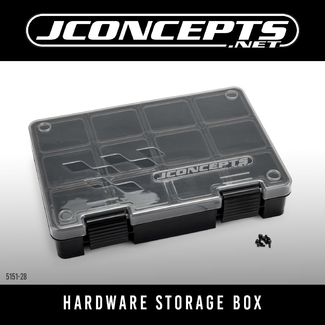 JConcepts hardware storage box, black/smoke gray