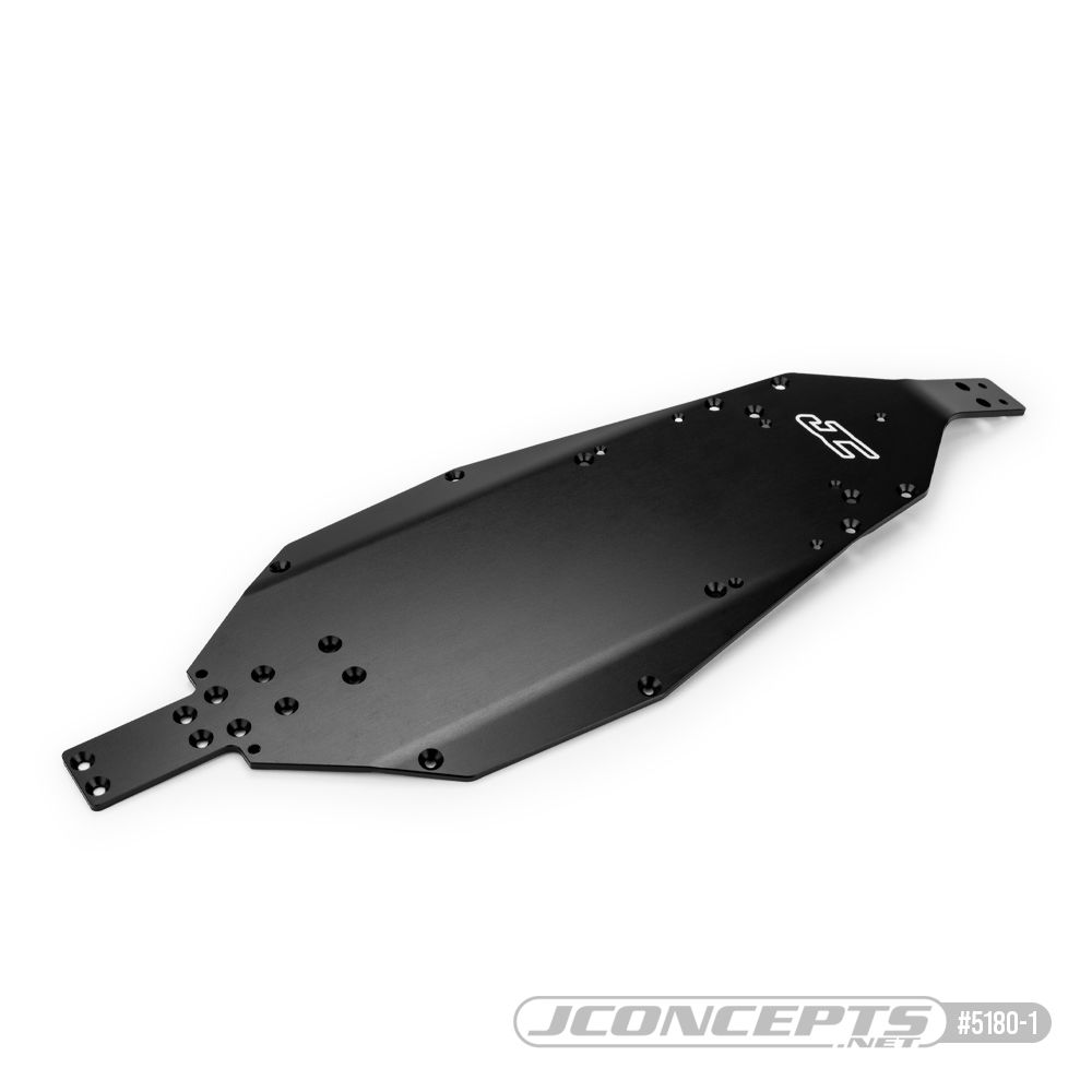 JConcepts - RC10B7 chassis, standard, hard anodized - black