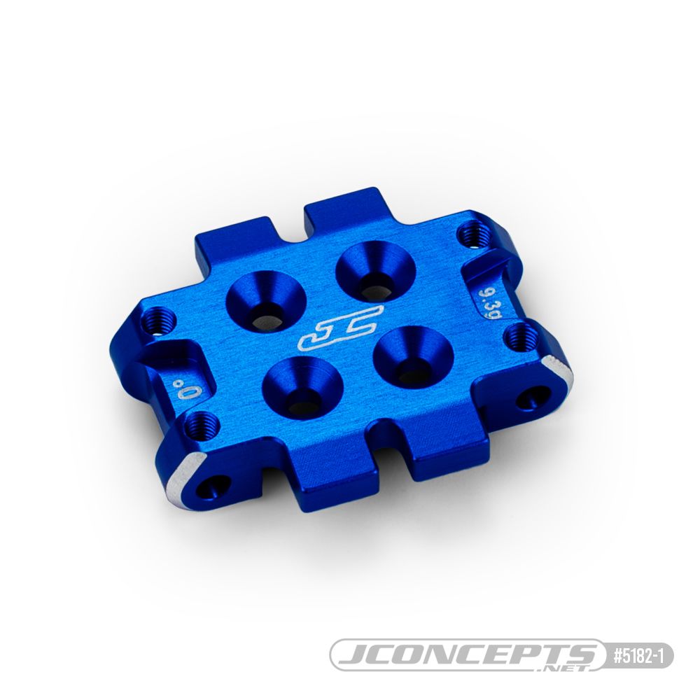 JConcepts - RC10B7 front bulkhead 0 degree (9.3g), alum - blue