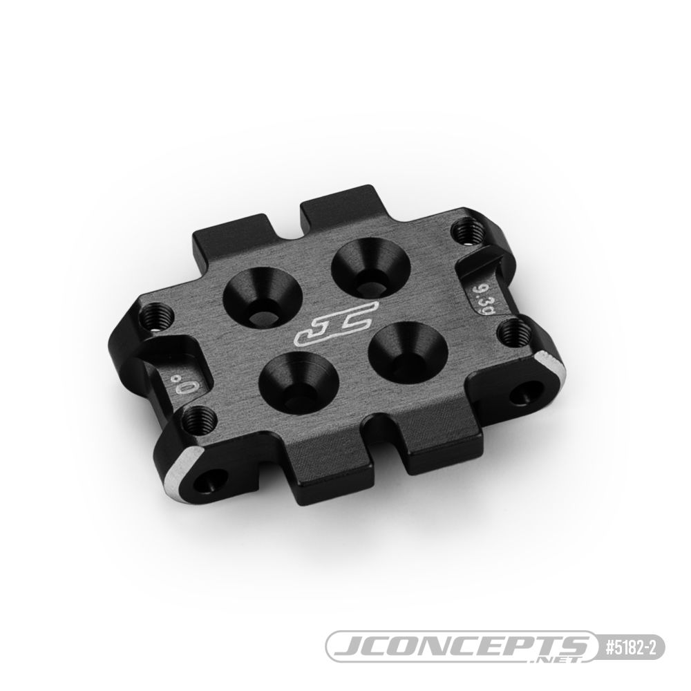 JConcepts - RC10B7 front bulkhead 0 degree (9.3g), alum - black