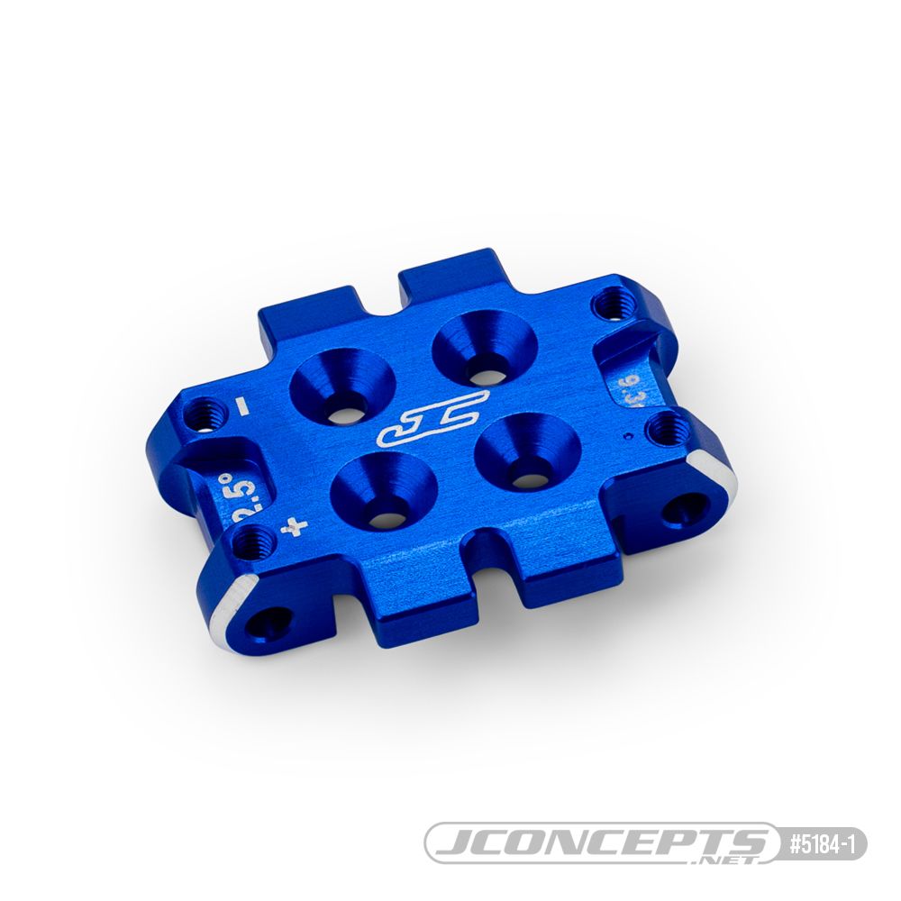 JConcepts - RC10B7 front bulkhead 2.5* (9.3g), alum - blue