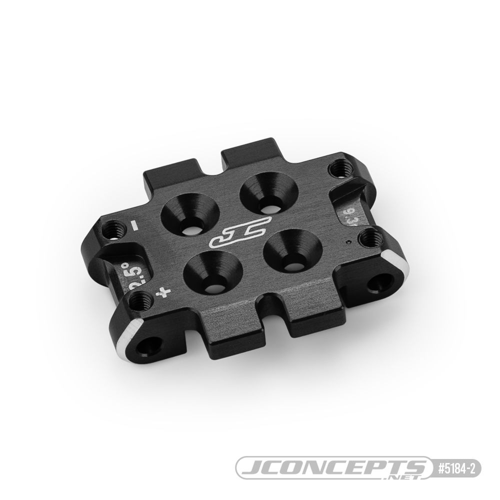 JConcepts - RC10B7 front bulkhead 2.5* (9.3g), alum - black