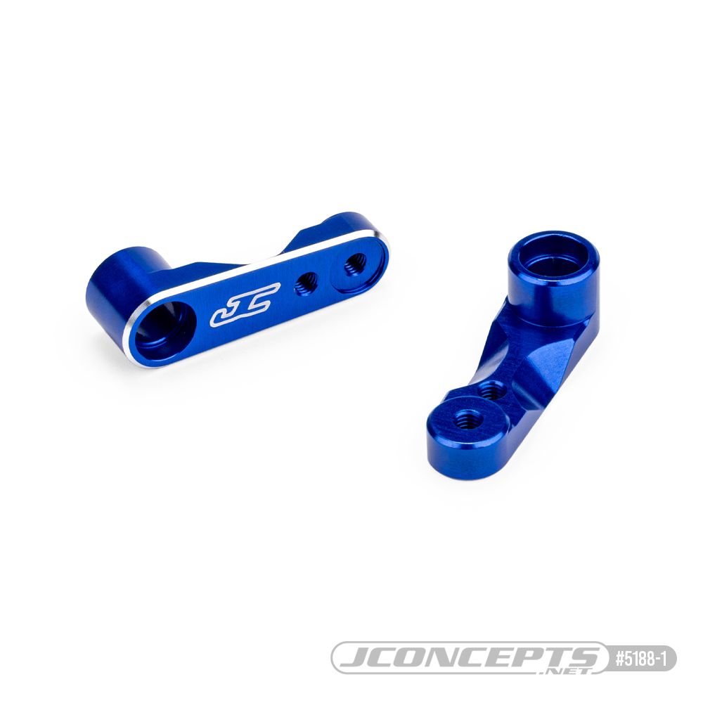 JConcepts - RC10B7 aluminum steering bell cranks - blue