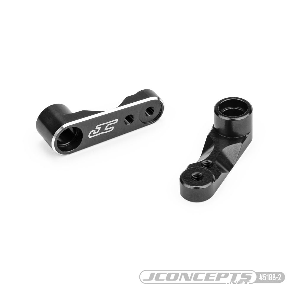 JConcepts - RC10B7 aluminum steering bell cranks - black