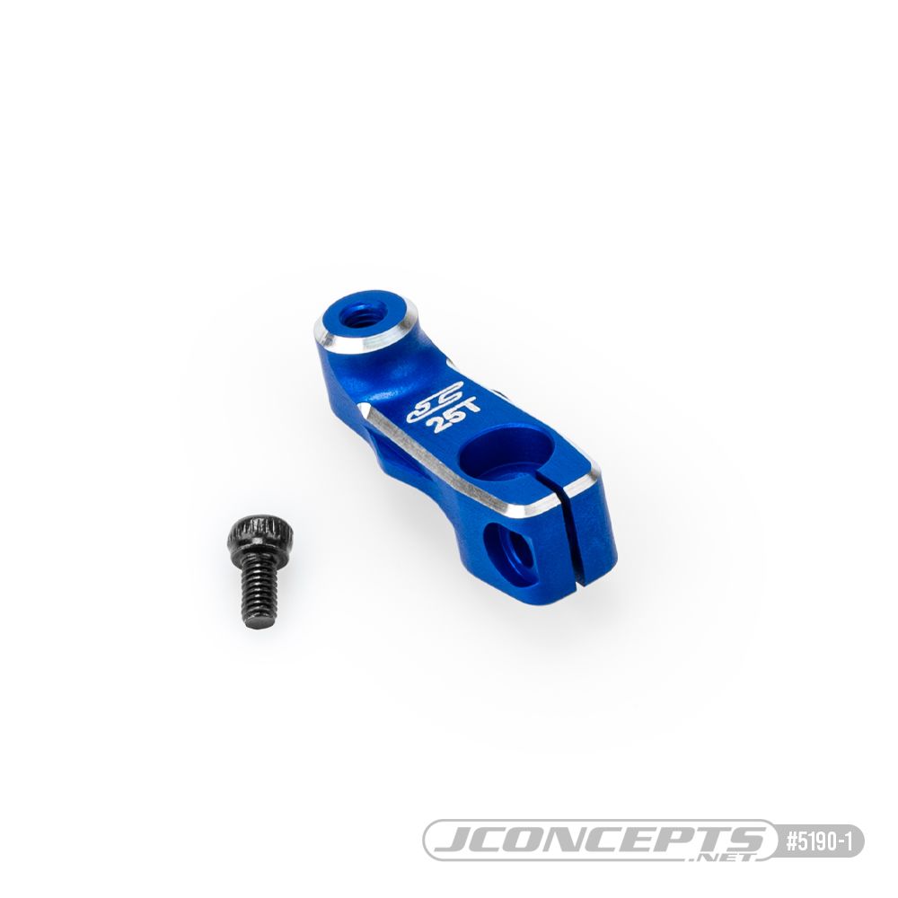 JConcepts - RC10B7 15.5mm aluminum clamping servo horn - blue